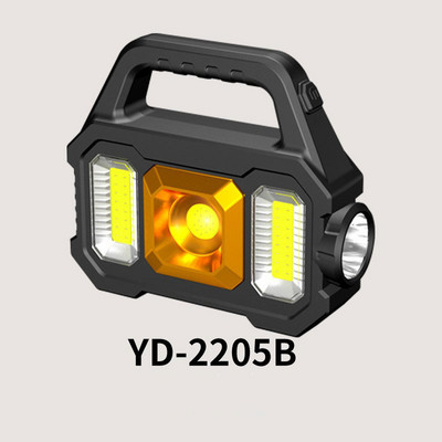 Lanternă solară cu LED-uri pentru camping, cu lumini de lucru COB, proiector, impermeabilă, 6 trepte, lanterne reîncărcabile pentru drumeții în camping