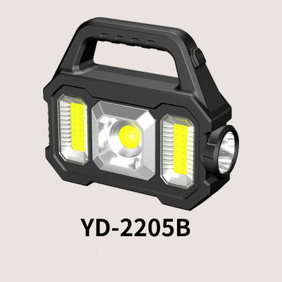 Lanternă solară cu LED-uri pentru camping, cu lumini de lucru COB, proiector, impermeabilă, 6 trepte, lanterne reîncărcabile pentru drumeții în camping