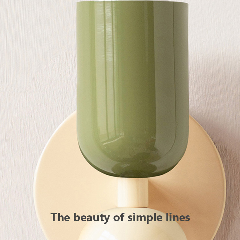 Macaroon seinavalgusti Moodne LED-seinavalgusti magamistoas peale veranda hotelli lugemise Home Decora seinalambi peatsivalgustid