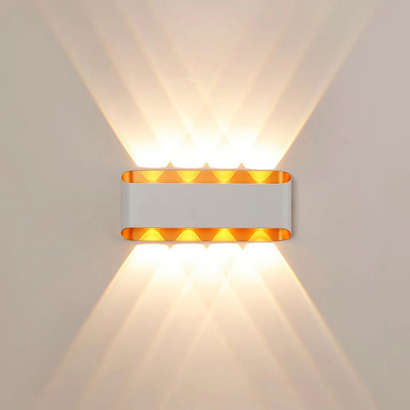 Fel és le Modern LED fali lámpa beltéri világítás kültéri világítás vízálló IP66 fali lámpák galériához világítás hálószoba erkély