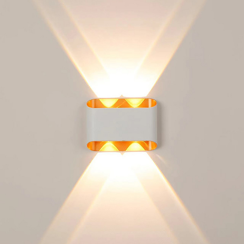 Fel és le Modern LED fali lámpa beltéri világítás kültéri világítás vízálló IP66 fali lámpák galériához világítás hálószoba erkély