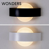 Nordic LED kör/négyzet alakú fali lámpa kültéri kert erkély udvar бра vagy hálószoba előtér beltéri fali lámpa lakberendezési lámpatest