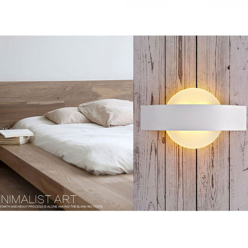 Nordic LED kör/négyzet alakú fali lámpa kültéri kert erkély udvar бра vagy hálószoba előtér beltéri fali lámpa lakberendezési lámpatest