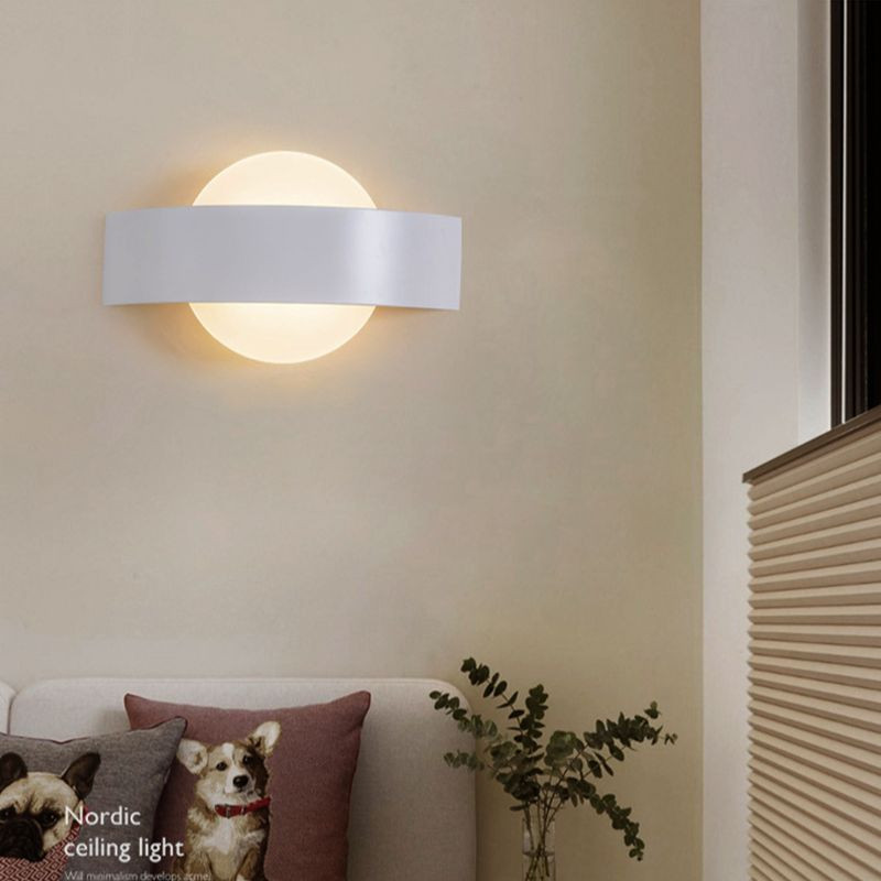 Nordic LED kör/négyzet alakú fali lámpa kültéri kert erkély udvar бра vagy hálószoba előtér beltéri fali lámpa lakberendezési lámpatest