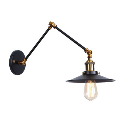 American Retro Loft Industry Fier Lampă pliabilă noptieră Dormitor Studiu Birou Lampă de perete Studiu simplu Coridor Scară Lumină Sutien