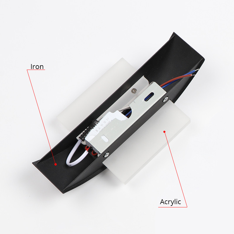 Lampă de perete cu LED de 4W, pentru interior, bucătărie, sufragerie, lampă, lumina de balcon, coridor, lampă de perete, fier și acrilic AC90-260V