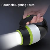 Lampă de camping cu LED 3 în 1 Lanternă multifuncțională Lampă de masă pentru interior Lanternă de urgență reîncărcabilă prin USB Lanternă de iluminat în aer liber