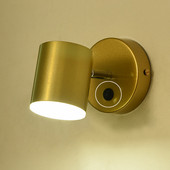 Χρυσό μαύρο σιδερένιο LED φωτιστικά τοίχου Σαλόνι Υπνοδωμάτιο Υπνοδωμάτιο Εσωτερικό Φωτιστικό Φωτιστικό Ραβδί Διακόπτης Βιομηχανική Απλίκα