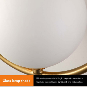 Μοντέρνο χρυσό φωτιστικό τοίχου Βόρεια Ευρώπη Glass Globe Σαλόνι Υπνοδωμάτιο κομοδίνο Φωτιστικό τοίχου Σκάλα Διάδρομος Μπάνιο Φωτισμός LED