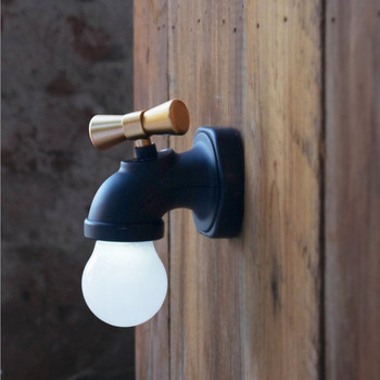Зареждаеми стенни лампи Стенна лампа за кран Външно осветление USB Водоустойчива лампа за баня Градински стенни лампи LED Мини аплик
