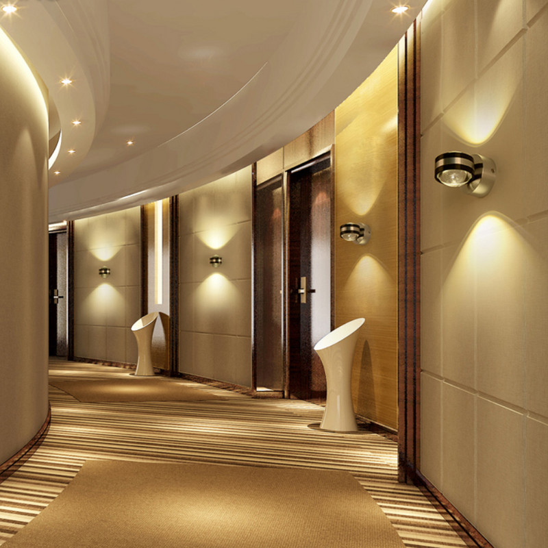 Μοντέρνο επάνω κάτω φωτιστικό τοίχου Led Εσωτερική διακόσμηση ξενοδοχείου Φωτιστικό Σαλόνι Υπνοδωμάτιο Υπνοδωμάτιο κομοδίνο Τηλεόραση με φόντο εικόνα Φωτιστικά απλίκες