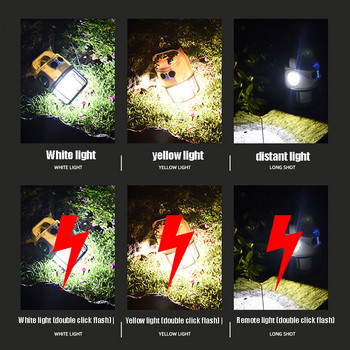 Преносима батерия Лампа Крушки Многофункционални USB акумулаторни светлини Високомощен фенер Аварийно осветление Външна къмпинг палатка