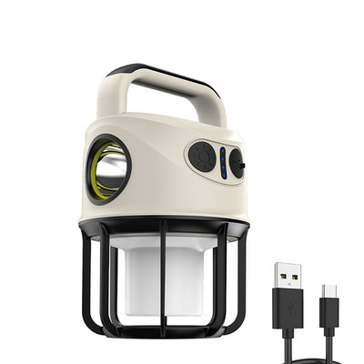 Becuri portabile pentru lampă cu baterie Lumini reîncărcabile USB multifuncționale Lanternă de mare putere Iluminare de urgență Cort de camping în aer liber