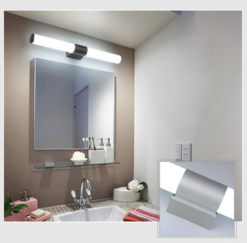 12W 16W 22W модерна LED стенна лампа Акрилна монтирана на стена светлина за огледало за баня Мебелна декорация Супер ярка светлина за баня