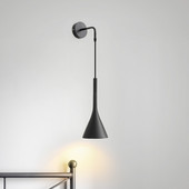 Lampă de perete Nordic Modernă Led Lampă De Lectură Dormitor Lampă De Lectură Restaurant Scări Decor Casă Lustru Negru