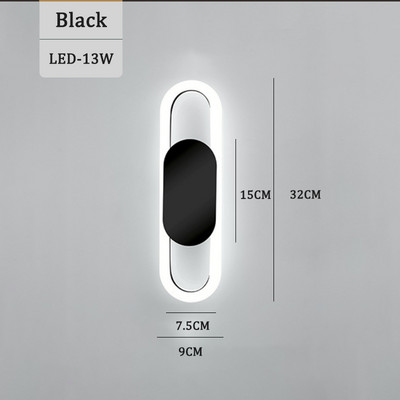 LED seinavalgustid Põhjamaade minimalistlik öökapivalgusti Kodusisustus Magamistuba Elutuba Teler Taust Seinavalgustid Koridori Vahekäigu valgus