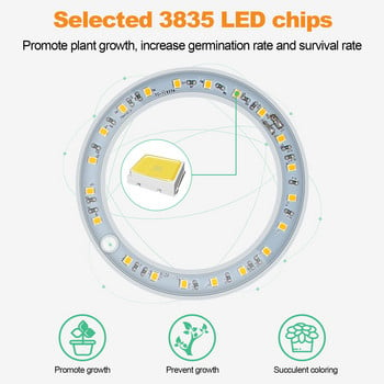 Λάμπα LED Grow Light Full Spectrum Phyto Grow Lamp USB Phytolamp for Plants Λάμπα 5V για φυτά Αναπτυξιακός φωτισμός για φυτά εσωτερικού χώρου