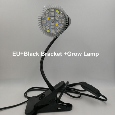 Lampă de creștere cu LED-uri cu spectru complet, lampă de birou cu 28 leduri cu lampă LED flexibilă de 360 de grade pentru creșterea plantelor de interior