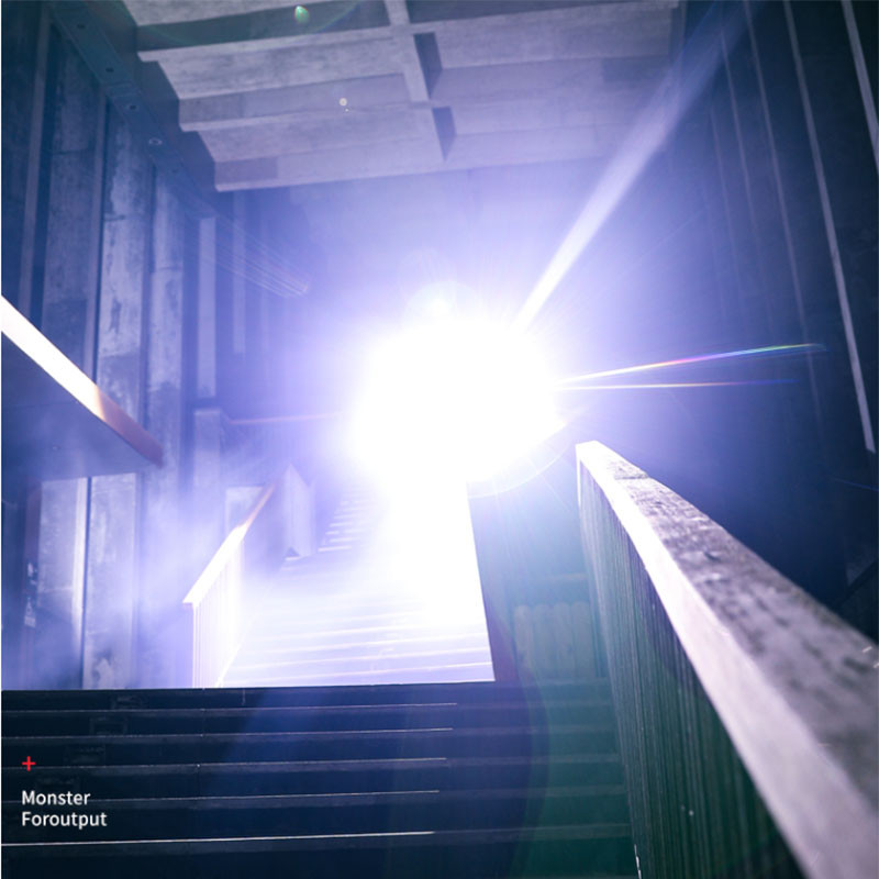 Įkraunamas priekinis žibintas 2000 mAh itin ryškus žibintuvėlis T51 indukcinis LED priekinis žibintas, atsparus vandeniui kempingo mobilusis maitinimo blokas, mirksi