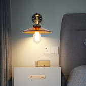 ASCELINA japāņu stikla sienas apgaismojums retro bārs restorāns virtuves apgaismojums Mūsdienu sienas lampas viesistabai guļamistabai mājas apgaismojums