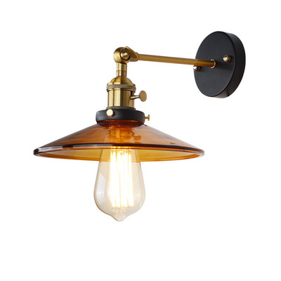 ASCELINA japāņu stikla sienas apgaismojums retro bārs restorāns virtuves apgaismojums Mūsdienu sienas lampas viesistabai guļamistabai mājas apgaismojums