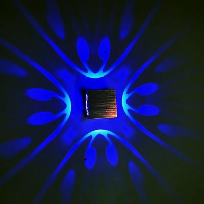 [DBF]Aplică modernă de perete cu LED RGB 3W din aluminiu, noutate, pătrată, pentru KTV, bar, tavan, decorare de Anul Nou AC85-265V