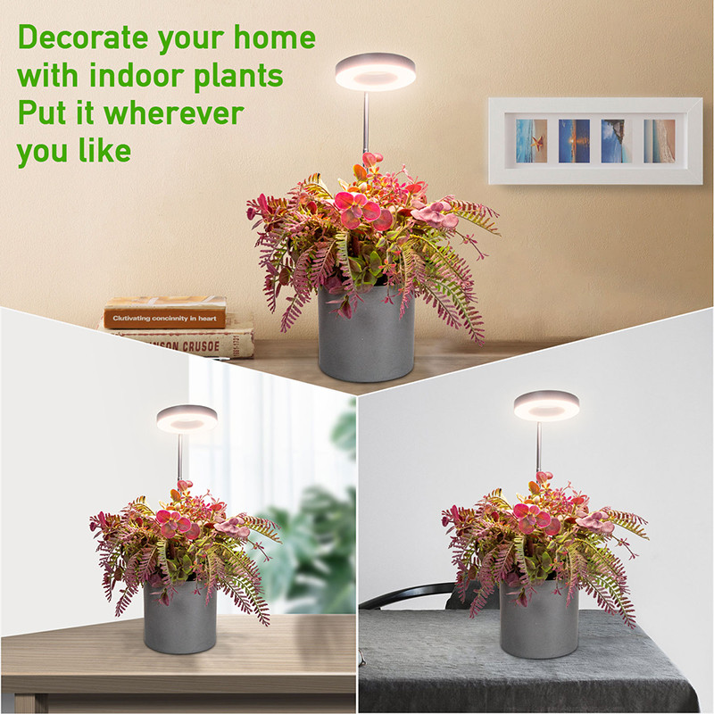 DC5V Angel Ring Grow Lights Phyto Grow Lámpa USB fitolámpa Növényekhez Beltéri termesztéshez Led teljes spektrumú Virág zamatos növényi lámpa