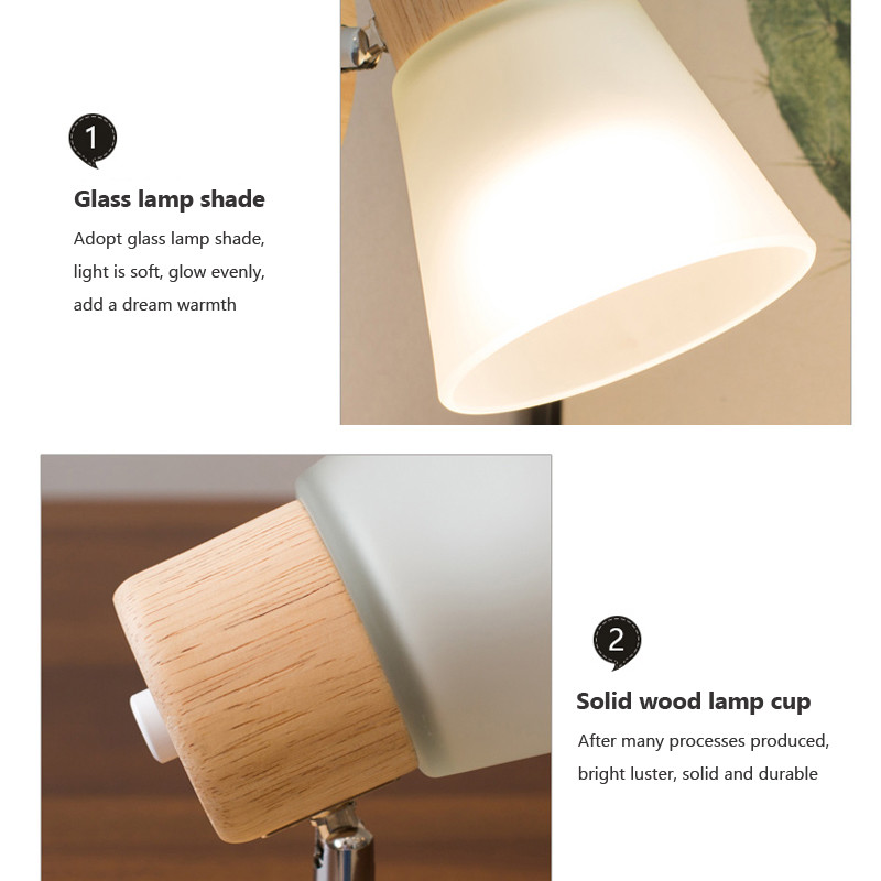 Nordic LED fali lámpa üveg lámpaernyő kapcsolóval LED beltéri világítás hálószoba éjjeli nappalihoz lakberendezés E27