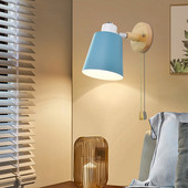 drevené nástenné svietidlá nástenná lampa k posteli nástenná lampa do spálne nástenné svietidlo do kuchyne reštaurácia moderná nástenná lampa severské macaroons svietniky