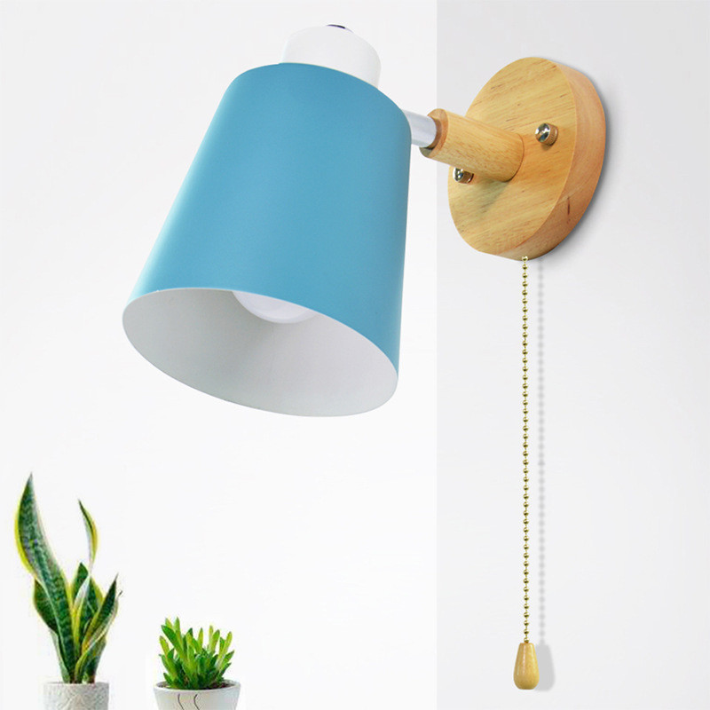 drevené nástenné svietidlá nástenná lampa k posteli nástenná lampa do spálne nástenné svietidlo do kuchyne reštaurácia moderná nástenná lampa severské macaroons svietniky