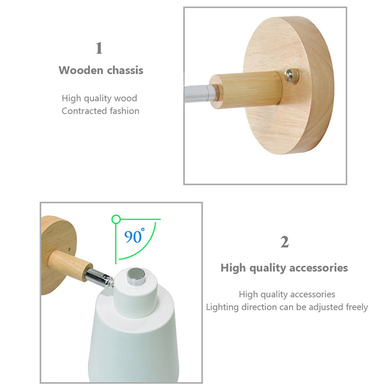 drevené nástenné svietidlá nástenná lampa k posteli nástenná lampa do spálne nástenné svietidlo do kuchyne reštaurácia moderná nástenná lampa severské macaroons svietniky