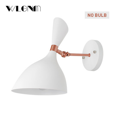 Fali lámpa Nordic fali lámpa kapcsolóval és EU/US Plug lámpával falikar hálószoba nappali dolgozószoba Ipari dekorációs világítás