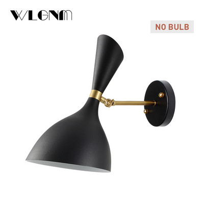 Fali lámpa Nordic fali lámpa kapcsolóval és EU/US Plug lámpával falikar hálószoba nappali dolgozószoba Ipari dekorációs világítás