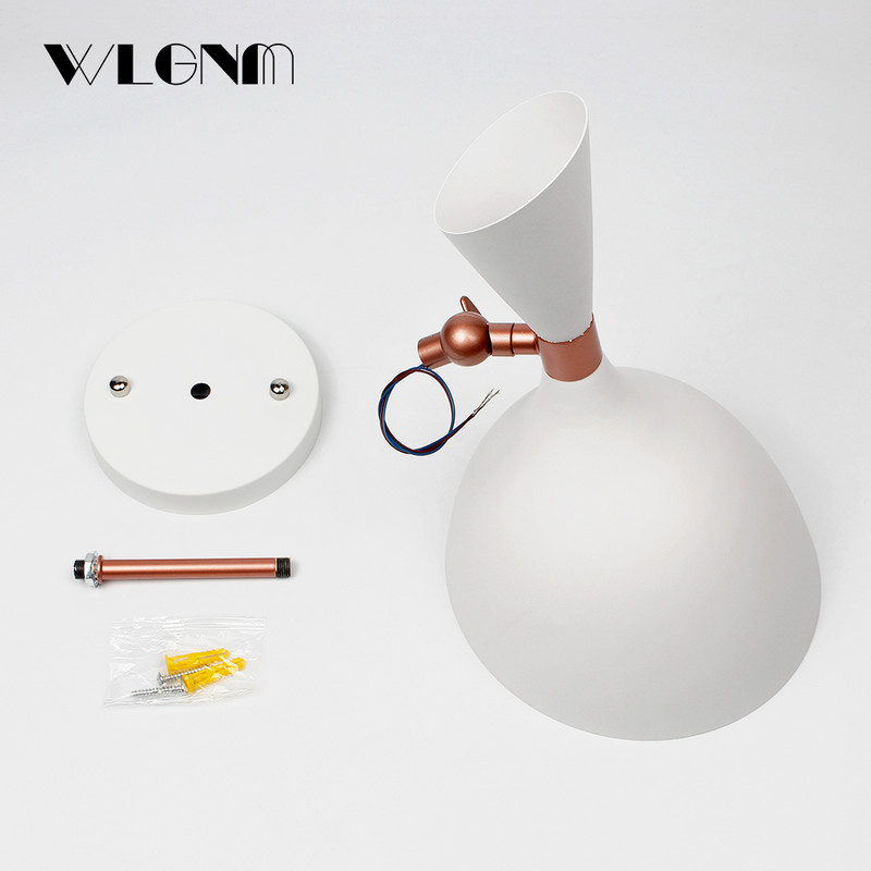 Fali lámpa Nordic fali lámpa kapcsolóval és EU/US Plug lámpával falikar hálószoba nappali dolgozószoba Ipari dekorációs világítás