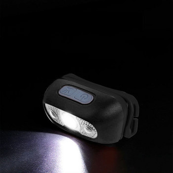 500 лумена USB акумулаторен челник Сензор за движение Ярък XPE LED Светкавица за риболов Предна лампа Фарове Инфрачервена сензорна светлина