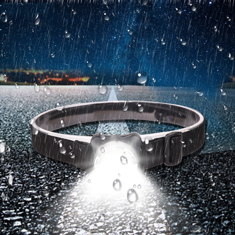 5000 de lumeni Baterie încorporată Lampă frontală cu LED Reîncărcabilă prin USB Lampă de lucru COB 3 moduri de lumini Faruri rezistente la apă pentru pescuit, camping