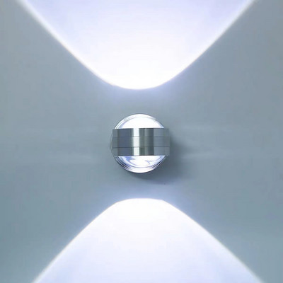 Aplică modernă transparentă cu două capete. Bar restaurant sufragerie TV lumini de fundal colorate RGB telecomandă dimmer