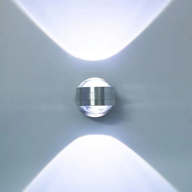 Aplică modernă transparentă cu două capete. Bar restaurant sufragerie TV lumini de fundal colorate RGB telecomandă dimmer