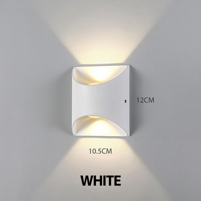 LED Sienas lampa 10W Alumīnija Moderna Ziemeļvalstu āra sienas lampiņa iekštelpu sienas gaismeklis viesistabai Guļamistabas gultas dekors 85-265V