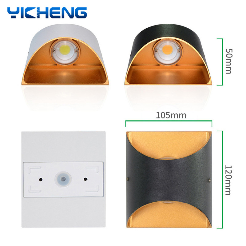 LED Sienas lampa 10W Alumīnija Moderna Ziemeļvalstu āra sienas lampiņa iekštelpu sienas gaismeklis viesistabai Guļamistabas gultas dekors 85-265V