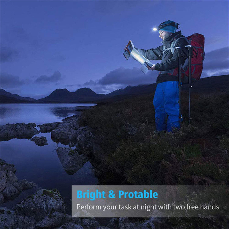 USB Mini LED uzlādējams priekšējais lukturis ķermeņa kustības sensora priekšējais lukturis, ūdensnecaurlaidīgs kempinga lukturītis, pārnēsājams galvas luktura lāpas lukturis