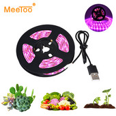 5V USB LED Grow Light teljes spektrumú LED szalag 2835 60LED/m Fito lámpa Asztali növénynövekedéshez Fény palánta virág növényi lámpa
