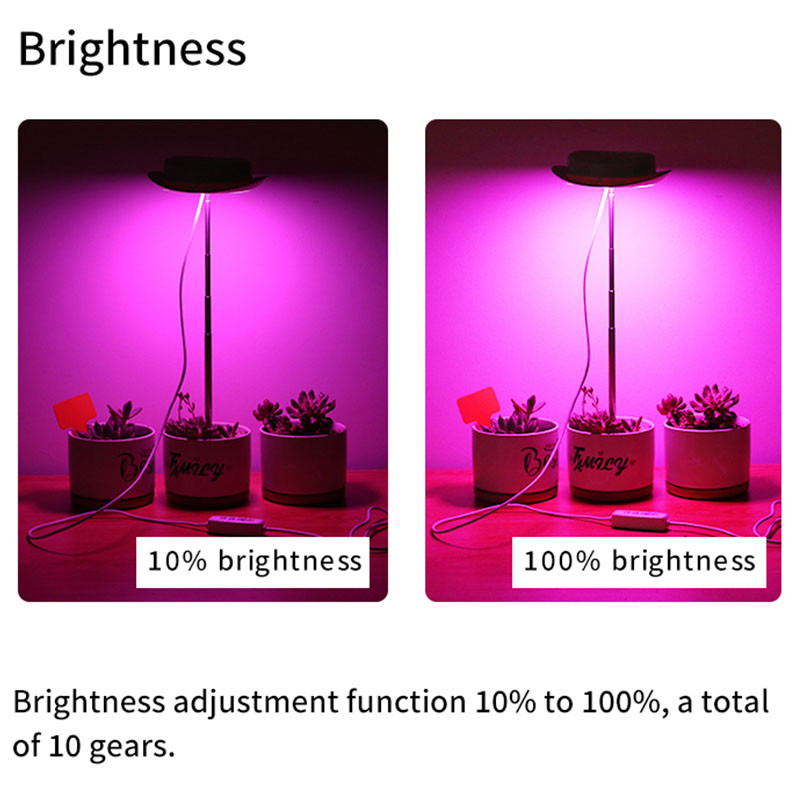 LED augšanas gaisma pilna spektra fito audzēšanas lampa USB fitolampa augiem 5V lampa augiem augšanas apgaismojums iekštelpu augiem