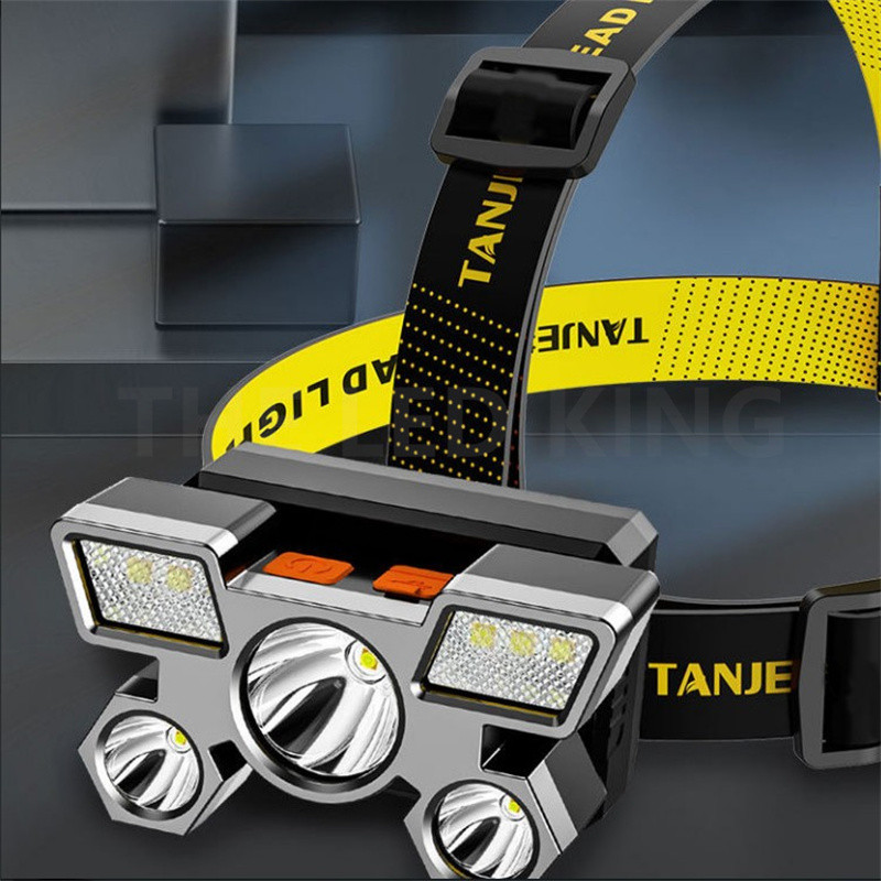 Q5 Led prednje svjetlo Snažno ugrađeno 14450 baterijsko prednje svjetlo za kampiranje na otvorenom, pecanje, bezstupanjsko zatamnjenje