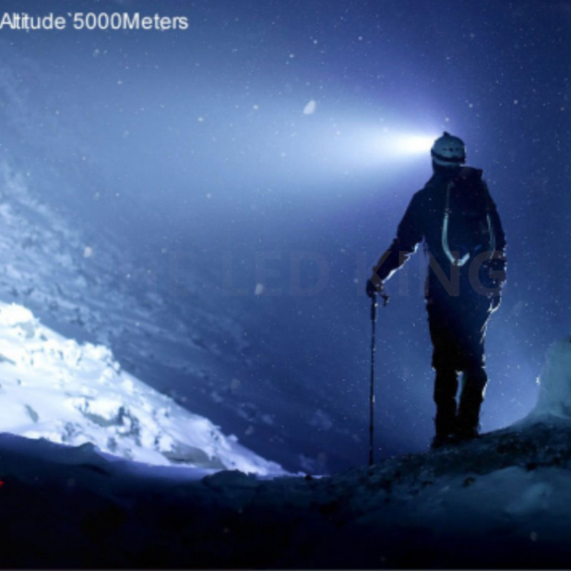 Q5 Led prednje svjetlo Snažno ugrađeno 14450 baterijsko prednje svjetlo za kampiranje na otvorenom, pecanje, bezstupanjsko zatamnjenje