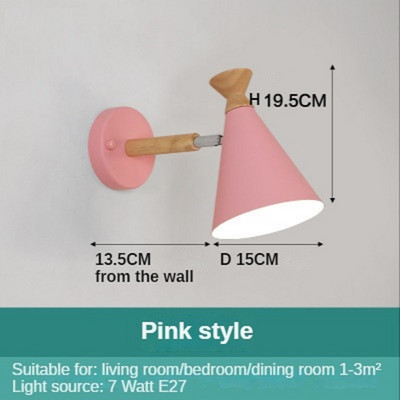 Applique moderne cu LED-uri Macaron Dormitor Noptiera Lampă de iluminat Studiu Lumină de lectură Decor E27 Corpuri de iluminat pentru interior