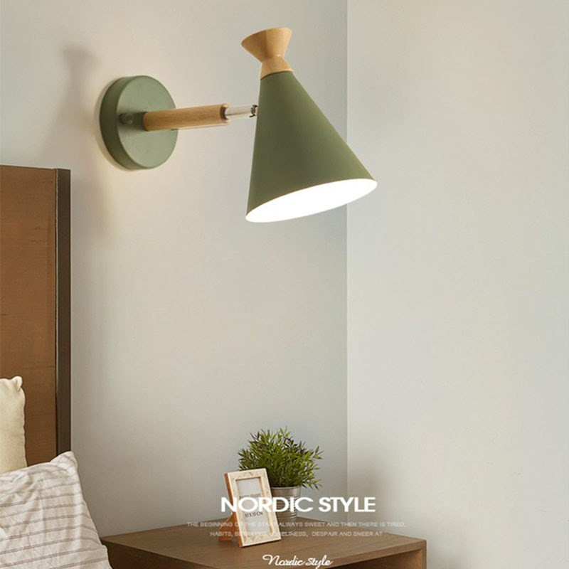 Applique moderne cu LED-uri Macaron Dormitor Noptiera Lampă de iluminat Studiu Lumină de lectură Decor E27 Corpuri de iluminat pentru interior