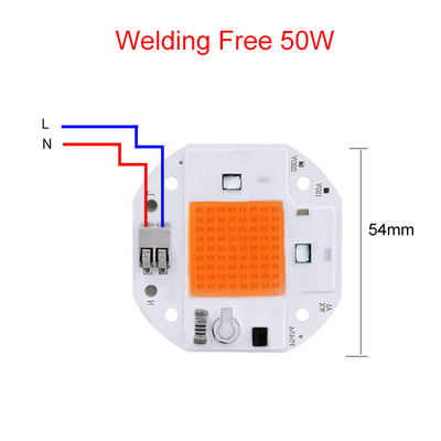 50 W 70 W 100 W LED augšanas gaisma COB mikroshēma, pilns spektrs augiem, kas aug iekštelpās, telts kastes metināšanai bez maiņstrāvas 220 V 110 V fitolampa