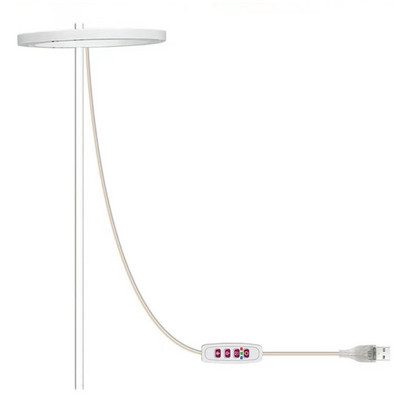 Fitolampă de creștere cu LED USB 5V pentru plante Lampă pentru plante cu inel de înger cu spectru complet pentru răsaduri de seră de flori de interior