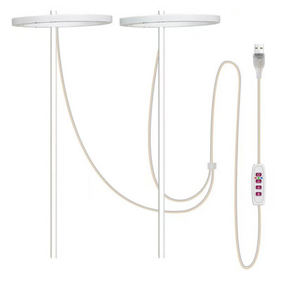 Fitolampă de creștere cu LED USB 5V pentru plante Lampă pentru plante cu inel de înger cu spectru complet pentru răsaduri de seră de flori de interior